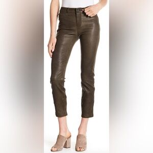 PAIGE Jacqueline Slim Leather Pants